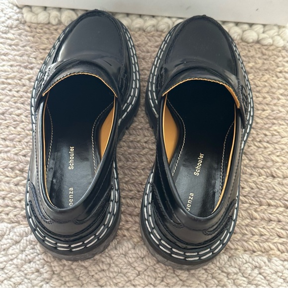 🚫 SOLD: PROENZA SCHOULER Black Lug Sole Platform Loafer - Picture 6 of 10